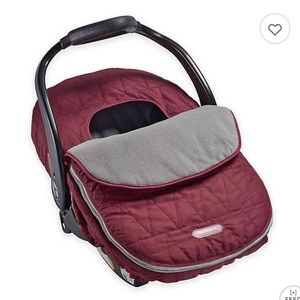 JJ Cole Car Seat Cover in Wine Tri-Stitch